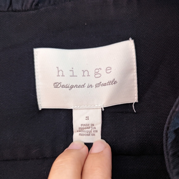 Hinge Seattle Open Boho Black Blazer, Swing Coat, S - Picture 4 of 7